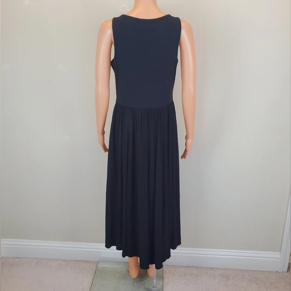 Fry Black Button Down Sleeveless Dress